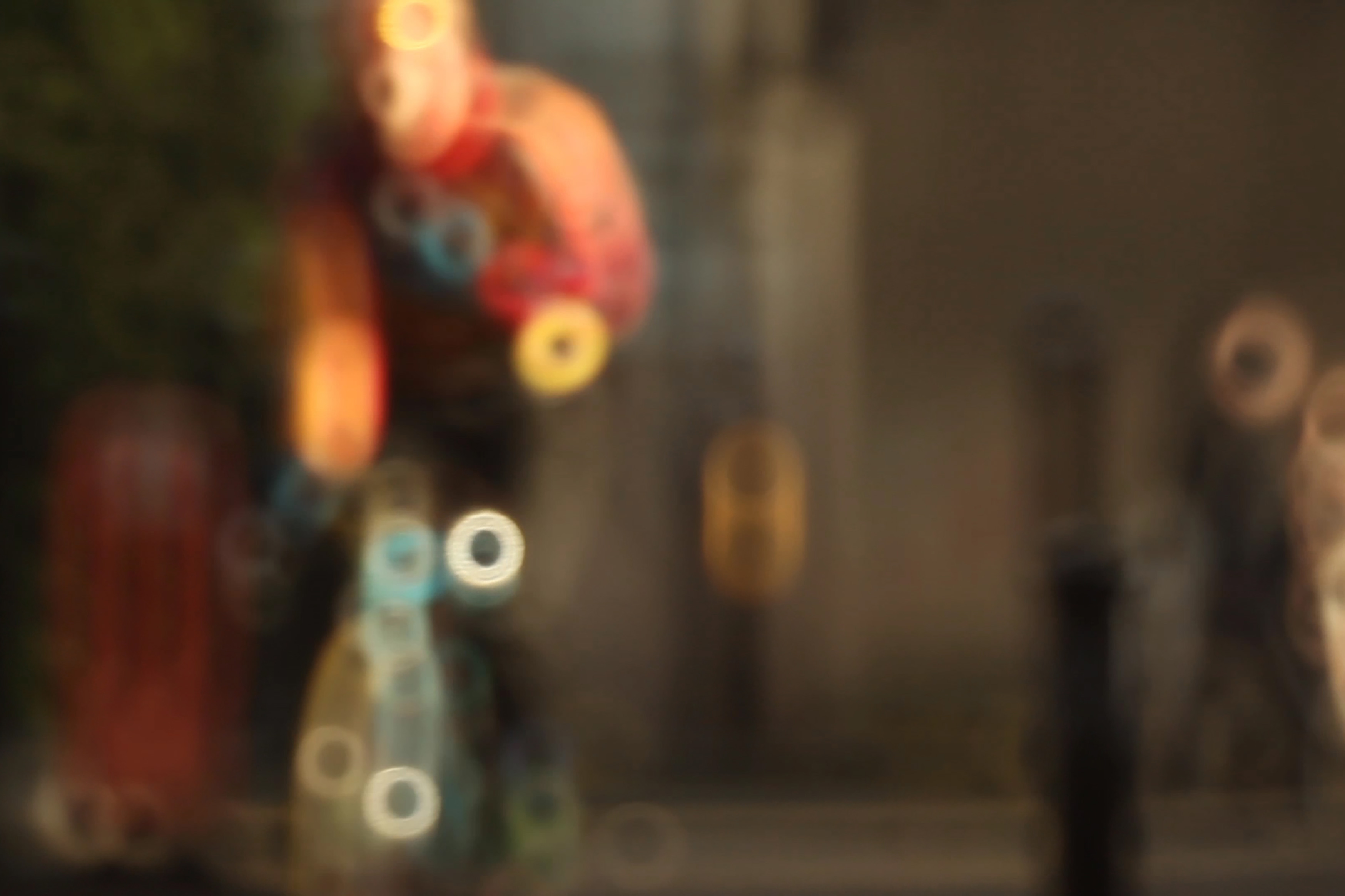 Blurry Cyclist